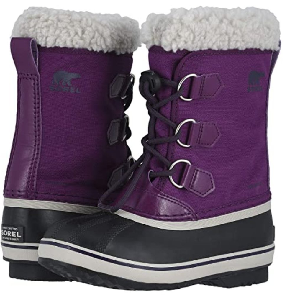New Sorel Yoot Pac Nylon Boots in Dark Plum